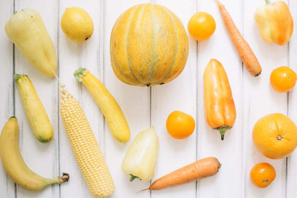 Yellow Vegetables for Healthy Hair 